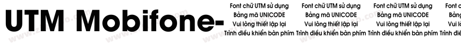 UTM Mobifone字体转换